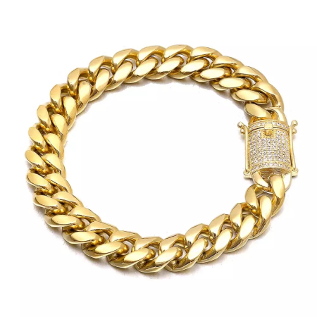 Bratara Brooks Gold The Original Cuban 16 cm [1]