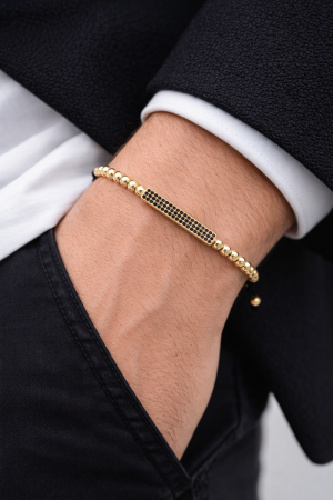 Bratara Brooks Gold Tube Zircon [1]