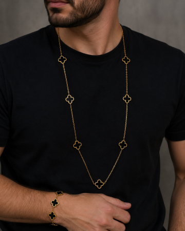 Bratara Brooks GoldBlack Alhambra  Men [1]