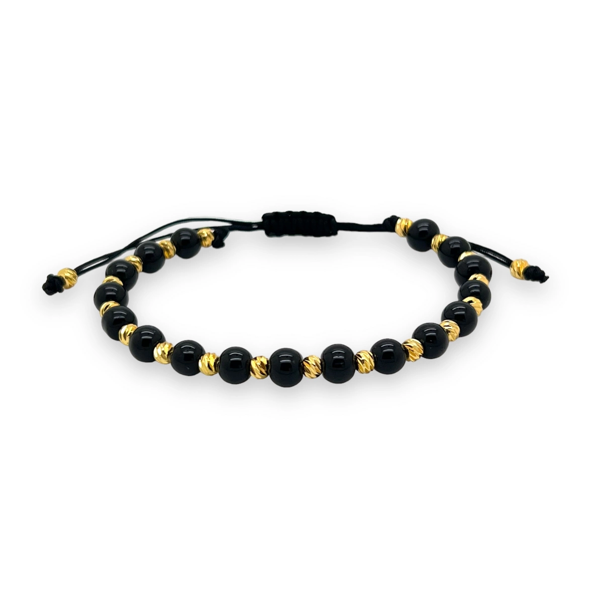 BRATARI PIETRE NATURALE - Bratara Brooks GoldBlack Bedas