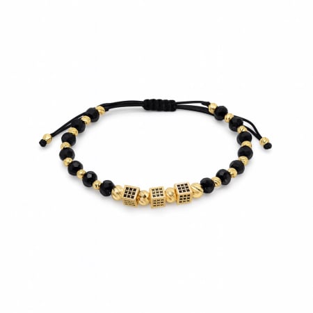 BRATARI BARBATI - Bratara Brooks GoldBlack Cubic