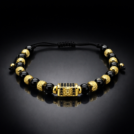 Bratara Brooks GoldBlack Lion [1]