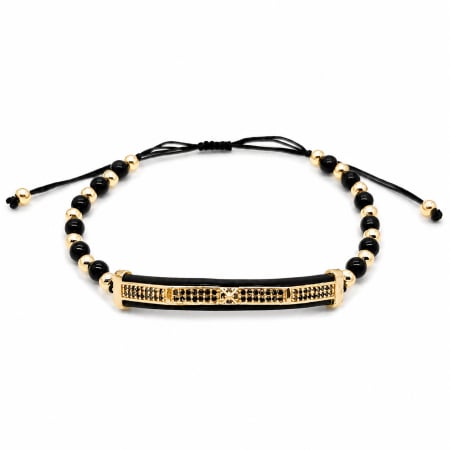 BRATARI BARBATI - Bratara Brooks GoldBlack Qantierre