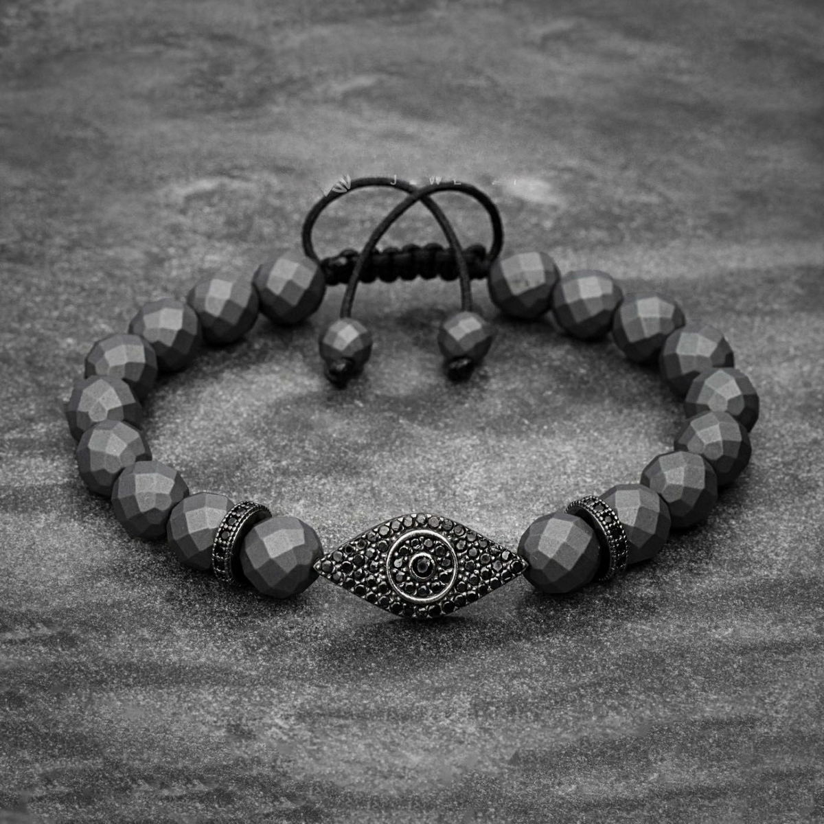 BRATARI LUXURY - Bratara Brooks Gray Stone Eye