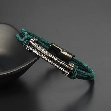 Bratara Brooks Green Cord Design [1]
