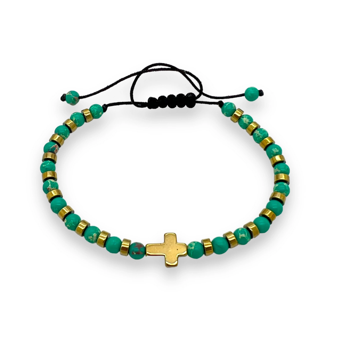 BRATARI PIETRE NATURALE - Bratara Brooks Green Cross
