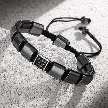 Bratara Brooks Hematit BlackStone [1]