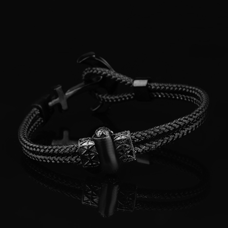 Bratara Brooks Black Nautical Anchor [2]