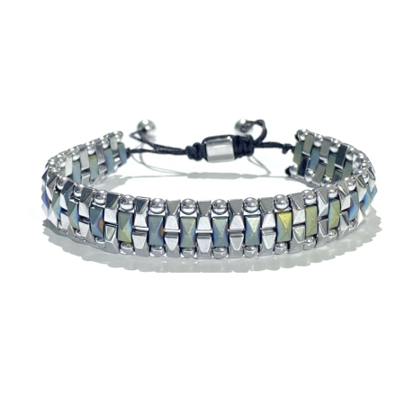 BRATARI PIETRE NATURALE - Bratara Brooks Hematit Silver