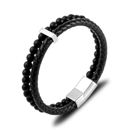 BRATARI PIELE - Bratara Brooks Leather Beads Atrium