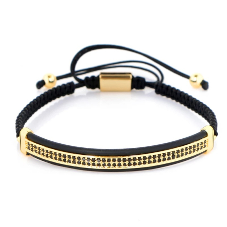 BRATARI LUXURY - Bratara Brooks Louviere Zircon GOLD