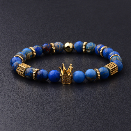 PROMOTII BRATARI - Bratara Brooks Luxury Blue Crown