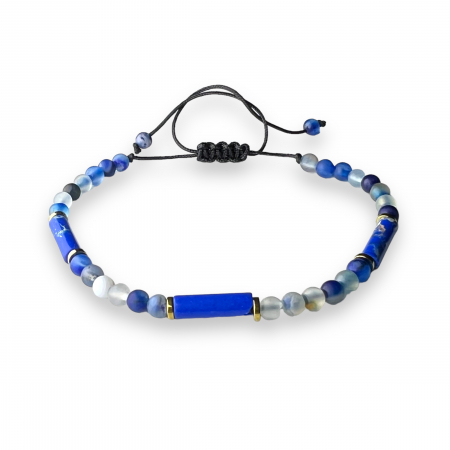 BRATARI PIETRE NATURALE - Bratara Brooks Mix Blue Stones
