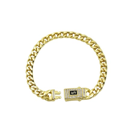 LANTURI - Bratara Brooks Monaco Gold Plated 14K 8 MM / 20 CM