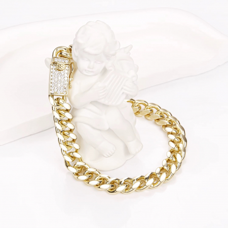 Bratara Brooks Monaco Gold Plated 14K / 6 MM [2]