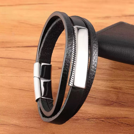 Bratara Brooks Multilayer Silver Plate [1]