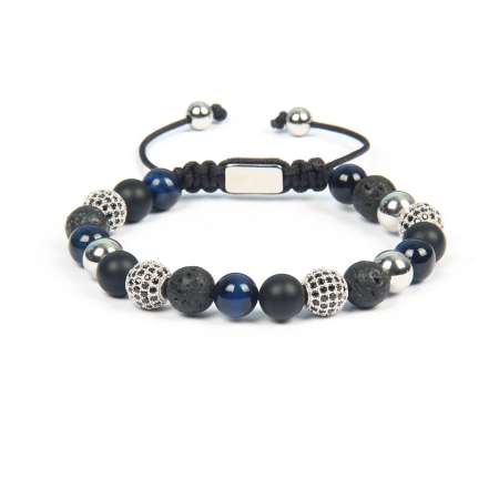 BRATARI PIETRE NATURALE - Bratara Brooks Natural Stones Black&Blue Allure