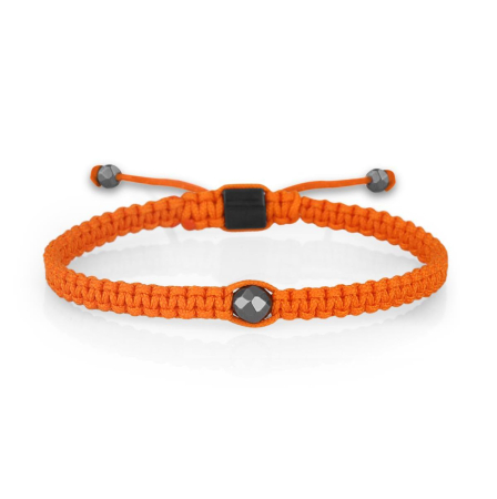 BRATARI PIETRE NATURALE - Bratara Brooks Orange Cord