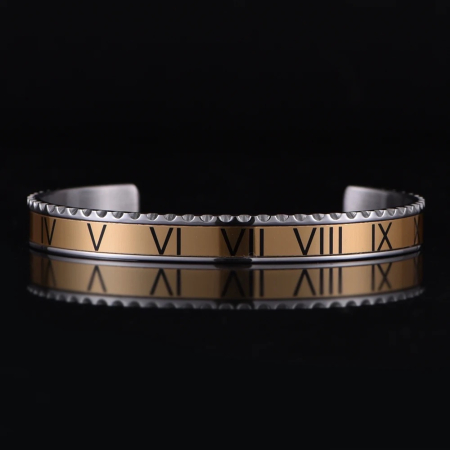 BRATARI METALICE - Bratara Brooks Roman Bangle GoldSilver