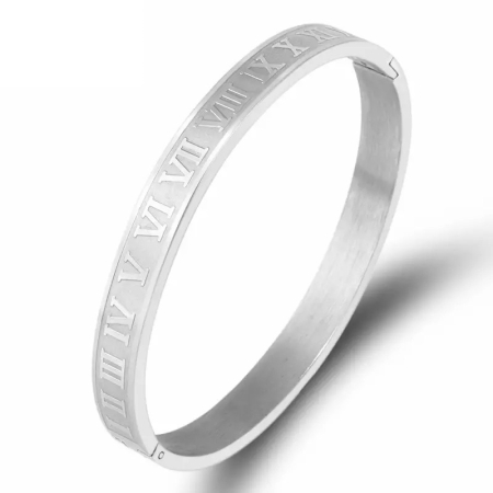 BRATARI METALICE - Bratara Brooks Roman Silver Bangle