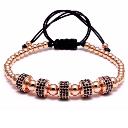 PROMOTII - Bratara Brooks Rose Gold Cilinder