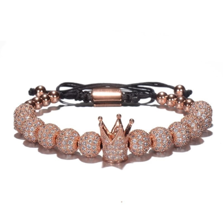 BRATARI LUXURY - Bratara Brooks Rose Gold Crown