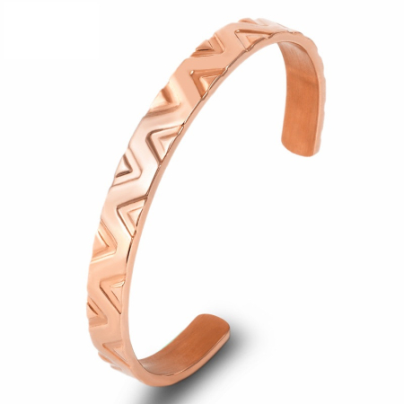 BRATARI CRISTALE - Bratara Brooks Rose Gold Gothic Bangle