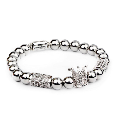 BRATARI LUXURY - Bratara Brooks Royalty Silver Zirconium