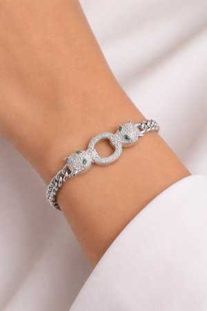 Bratara Brooks Silver Gatopardo [1]