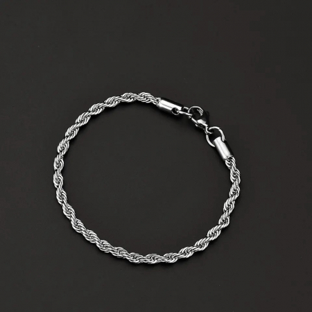Bratara Brooks Silver Rope [1]