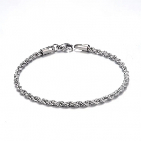 BRATARI METALICE - Bratara Brooks Silver Rope