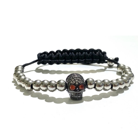 PROMOTII - Bratara Brooks Silver Skull Art