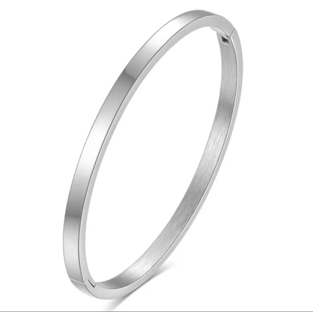 BRATARI METALICE - Bratara Brooks Silver Slim Bangle