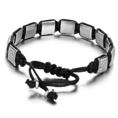 Bratara Brooks Silver Zircon Facette [2]