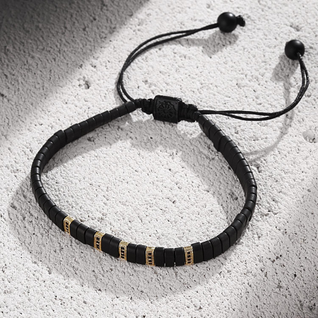 Bratara Brooks Slim Gold Beads [1]