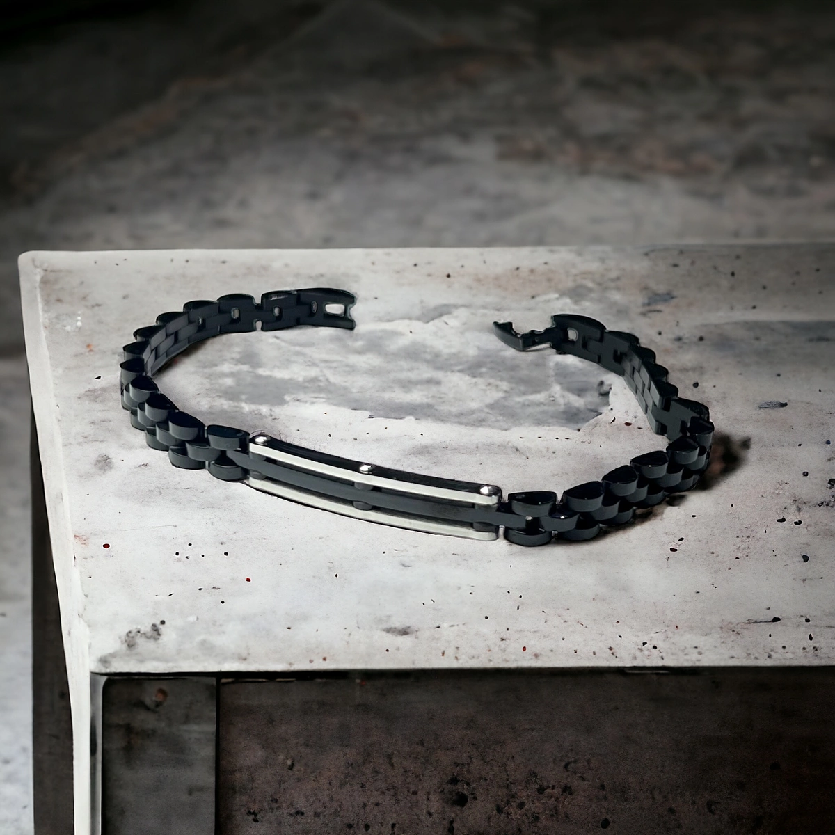 Bratara Brooks Solid Link Black [1]