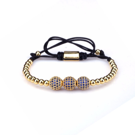 BRATARI LUXURY - Bratara Brooks Spherique Blue Zirconium