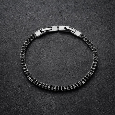 Bratara Brooks Tennis Double Row Zirconia 4 MM [2]