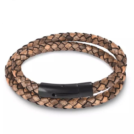 BRATARI PIELE - Bratara Brooks Vintage Leather Double Layer