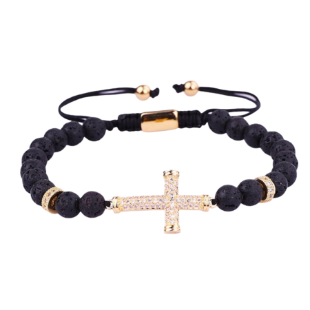 Bratara Brooks Volcanic Rock Cross [0]