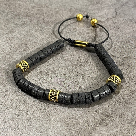 Bratara Brooks Vulcanic Rock Stones [1]