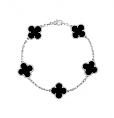 COLIERE INOX - Bratara Dama Black Alhambra