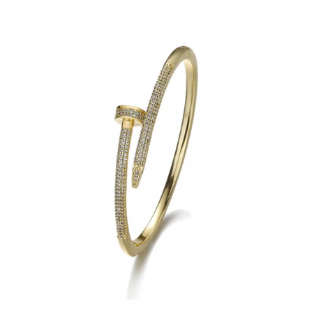 BRATARI CRISTALE - Bratara Dama Brooks Gold Nail Diamonds