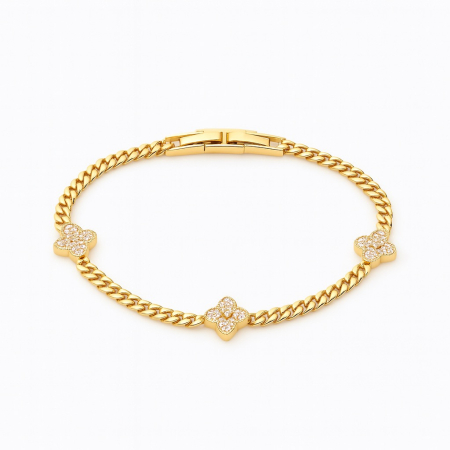 BRATARI CRISTALE - Bratara Dama Gold Alhambra