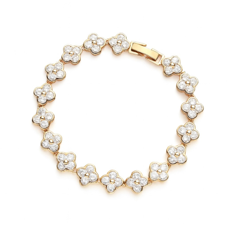 BRATARI CRISTALE - Bratara Dama Gold Alhambra