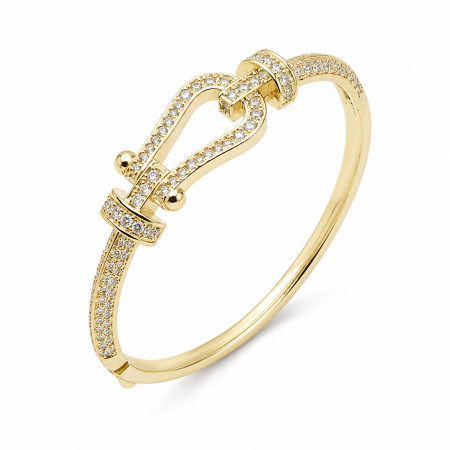 BIJUTERII DAMA - Bratara Dama Gold Anchor Diamonds  Plated 14K