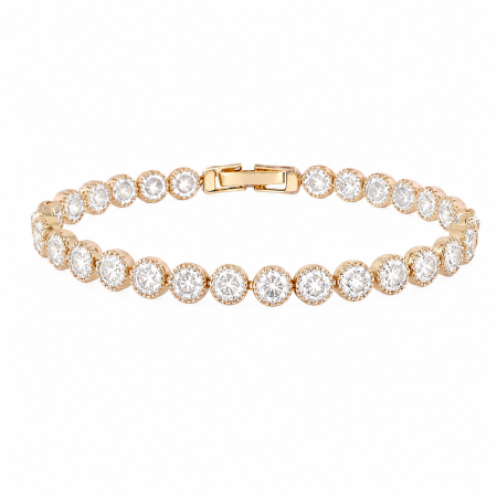 BIJUTERII DAMA - Bratara Dama Gold Angelic Diamond Gold Plated 14K / 6 MM
