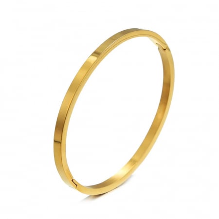 BRATARI CRISTALE - Bratara Dama Gold Bangle Castagne