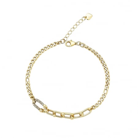 BRATARI CRISTALE - Bratara Dama Gold Ferya T-design