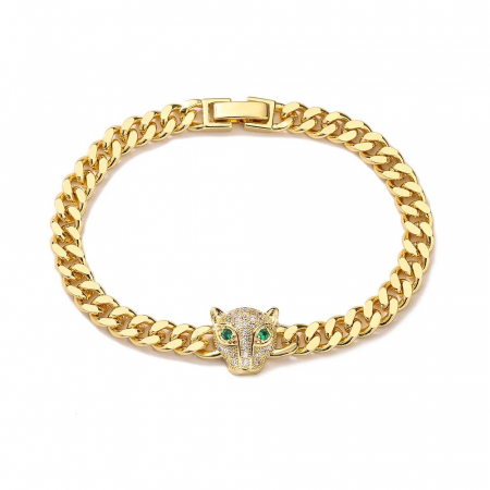 COLIERE INOX - Bratara Dama Gold Gatopardo Classic
